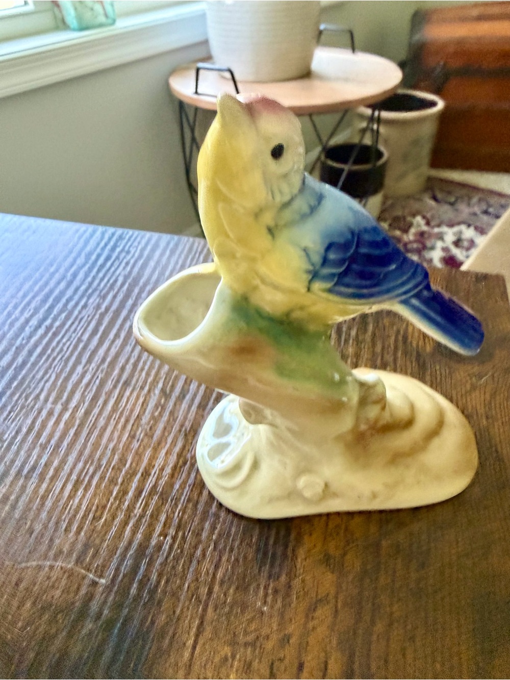 Royal Colpley Blue Bird Vase